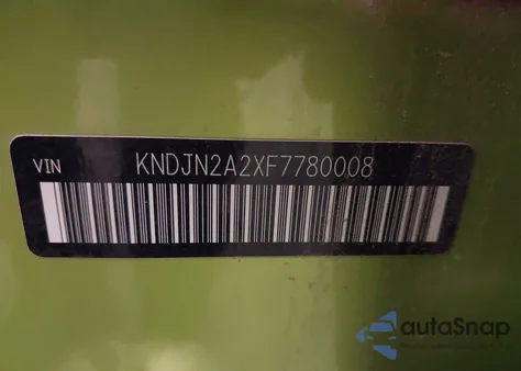 2015 Kia Soul z USA, uszkodzony, nr VIN KNDJN2A2XF7780008